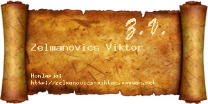 Zelmanovics Viktor névjegykártya